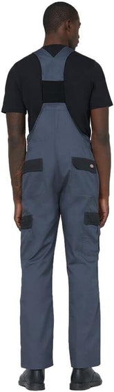 Mens Dickies Everyday B&B Overall Grey Black Work Strong Trousers